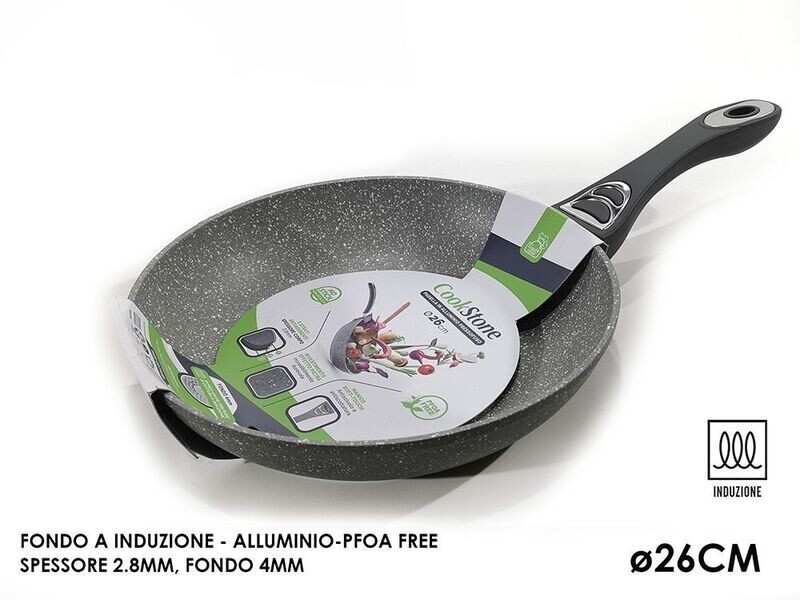 COOKSTONE PADELLA 26CM INDUZIONE GRIGIO