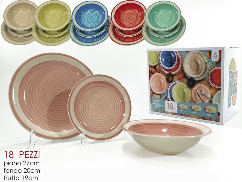 SERVIZIO TAV. 18PZ NOBUR MULTICOLOR
