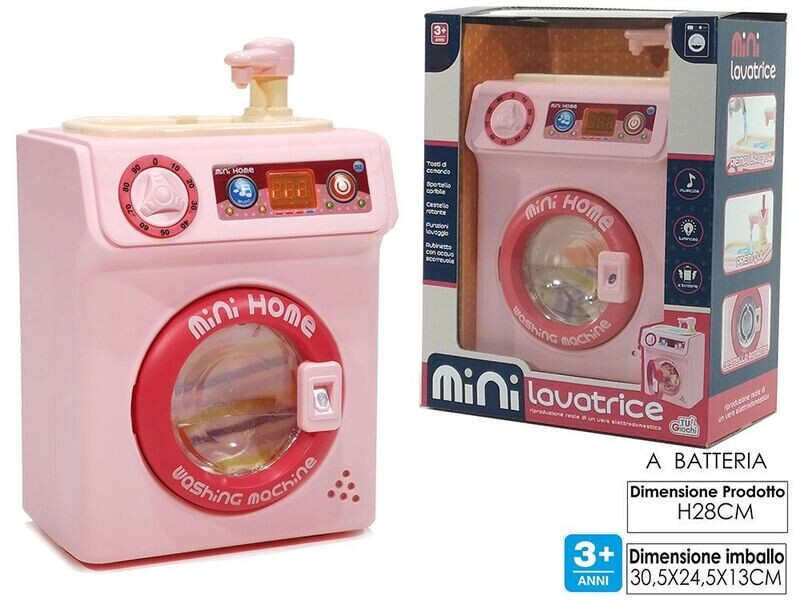 MINI LAVATRICE B/O LU/MUS/MOV.
