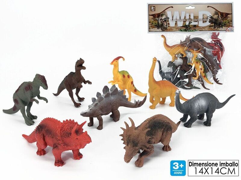WILD IL MONDO DEI DINOSAURI-8 DINOSAURI