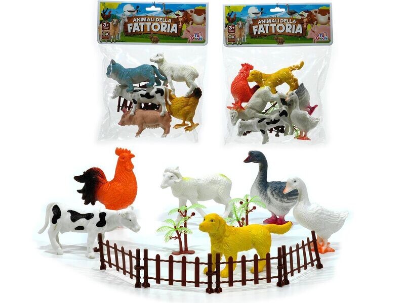 SET 6 ANIMALI DELLA FATTORIA C/REC. 2ASS