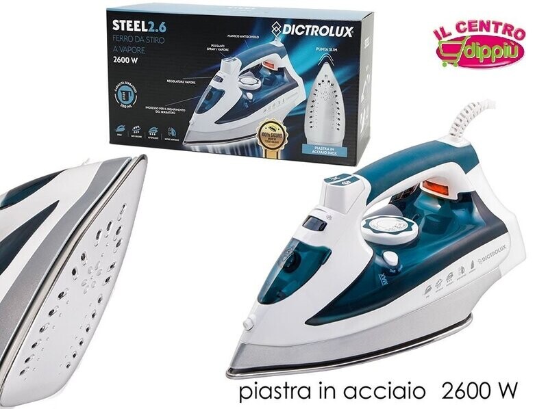FERRO DA STIRO 2600W PETROLIO