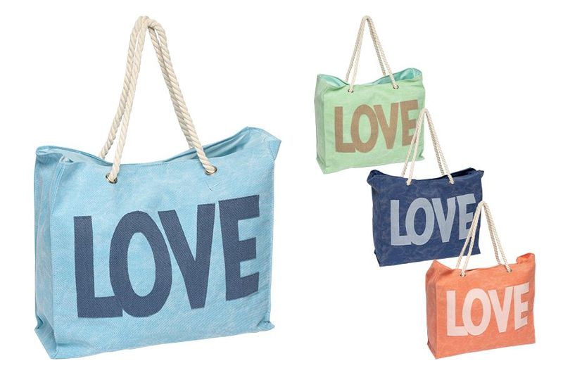 BORSA MARE LOVE 43X15X38CM 4ASS