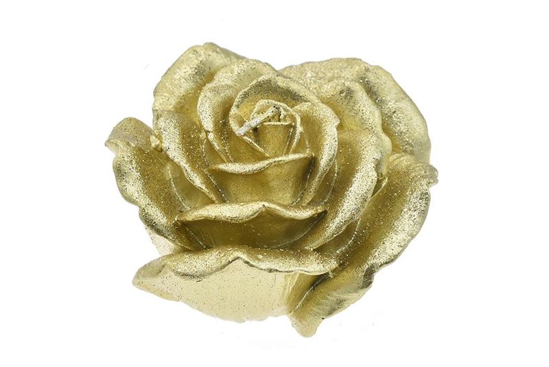 CANDELA DEC.ROSA D12CM 6-10196-2 ORO