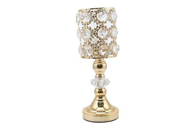 PORTACANDELA 1FUOCO DIA.12XH.34CM ORO