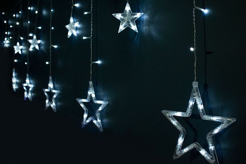 TENDA 138LED STELLE U/EST.8F.3X1MT BIANCO