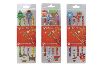SET 4 MATITE/GOMME NAT.H19CM M.275 3ASS
