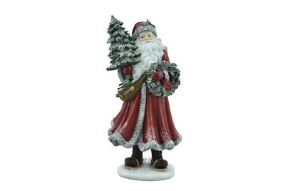 BABBO CON GHIRLANDA CM.15,5X14,4X31,8 M.316 ROSSO
