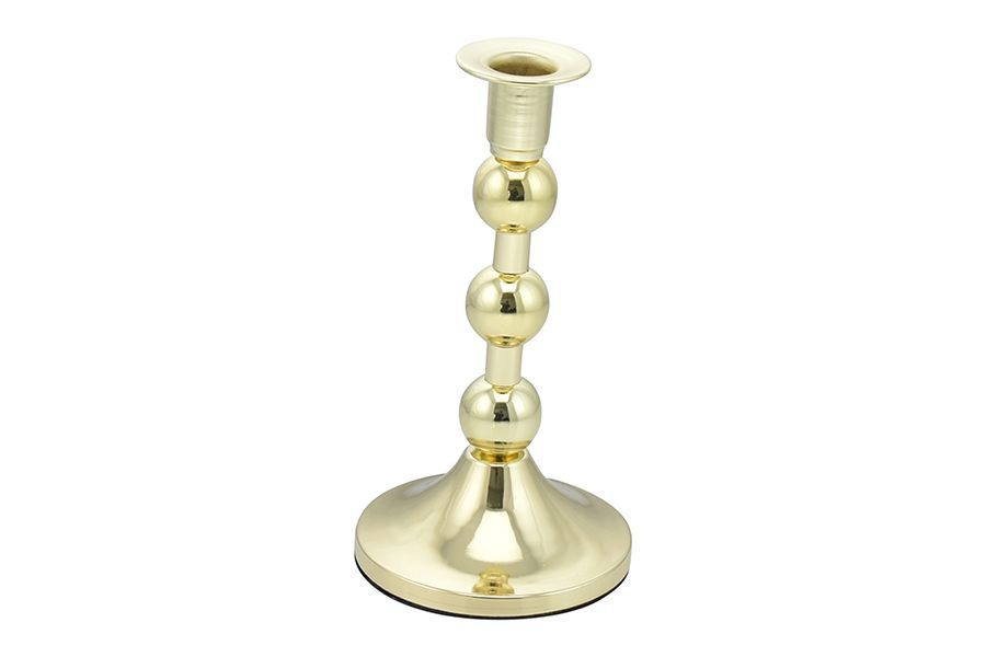 PORTACANDELA 1FUOCO D.10X19CM ORO