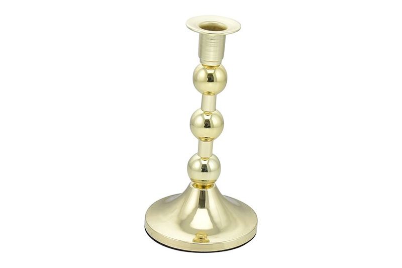 PORTACANDELA 1FUOCO D.10X19CM ORO