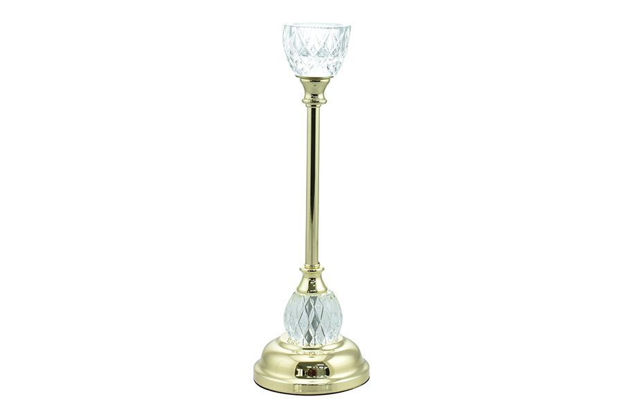 PORTACANDELA 1FUOCO D.11XH33CM ORO