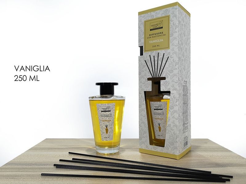 PROFUMATORE AMBIENTE CON BASTONCINI 250ml VANIGLIA