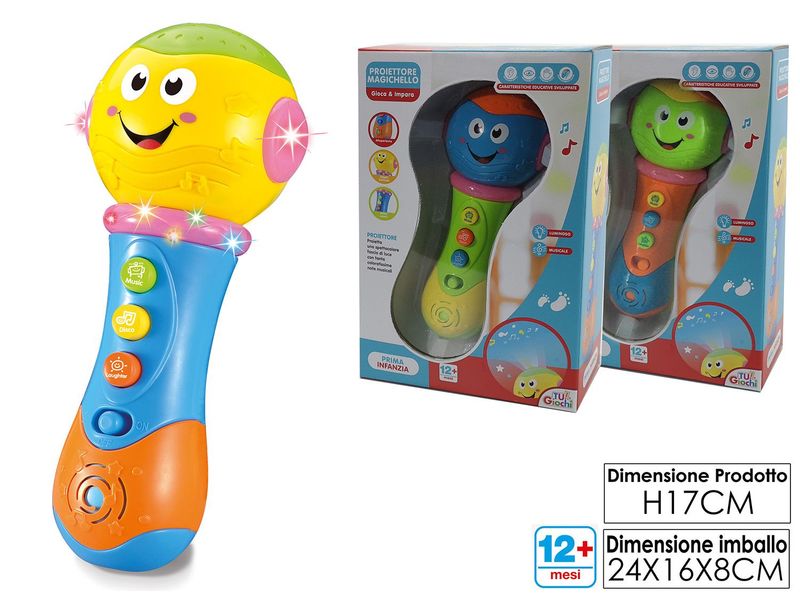 PROIETTORE MAGICHELLO LUCI E MUSICA 3ASS