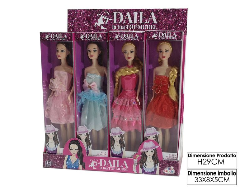 BAMBOLA DAILA LA TUA TOP MODEL 4ASS DISPL.