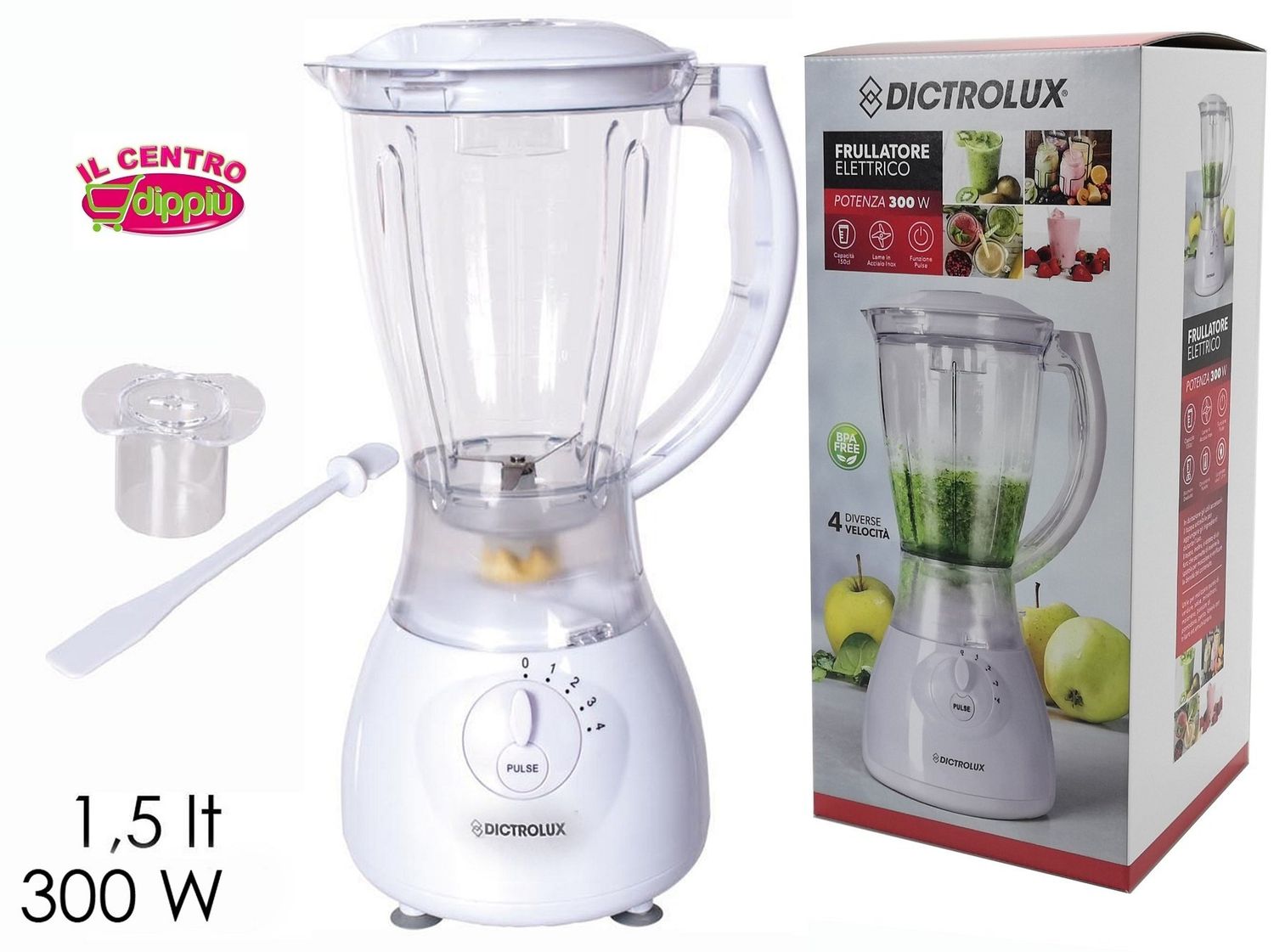 FRULLATORE 300W 1.5 LT BIANCO