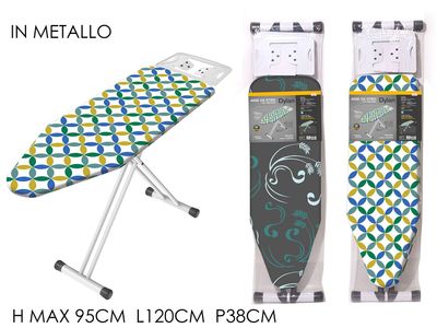 ASSE DA STIRO C/BASE APP. 120x38CM 2 ASS