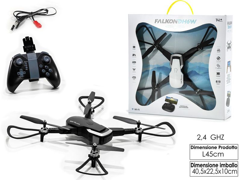 DRONE FALKON DH6W R/C 2.4G 2ASS