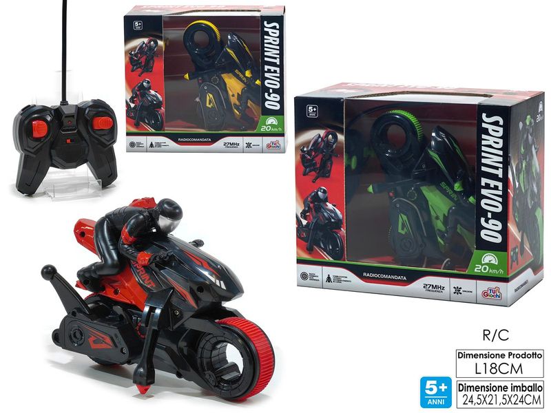 MOTO RADIOCOMAND 4FUNZIONI 3ASS