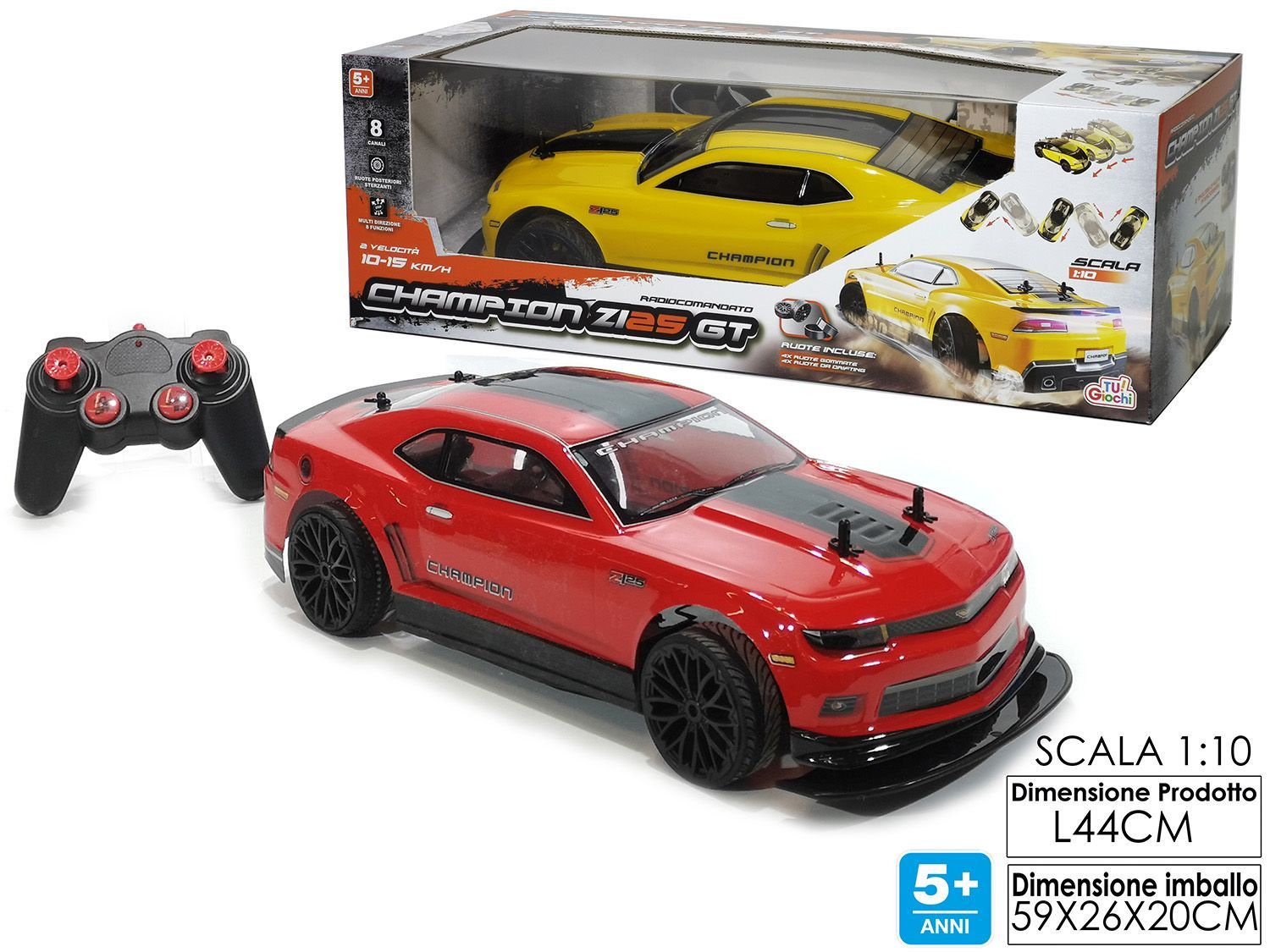 AUTO RADIOCOMANDATA 8FUNZIONI 2ASS