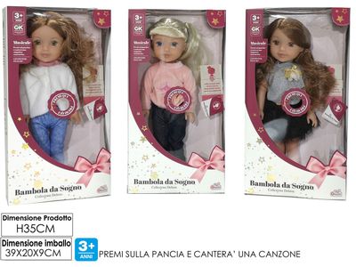 BAMBOLA DA SOGNO TRY-ME 3ASS