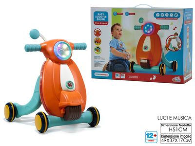 BABY SCOOTER BRUM BATTERY OPERATED LUCI E MUSICA