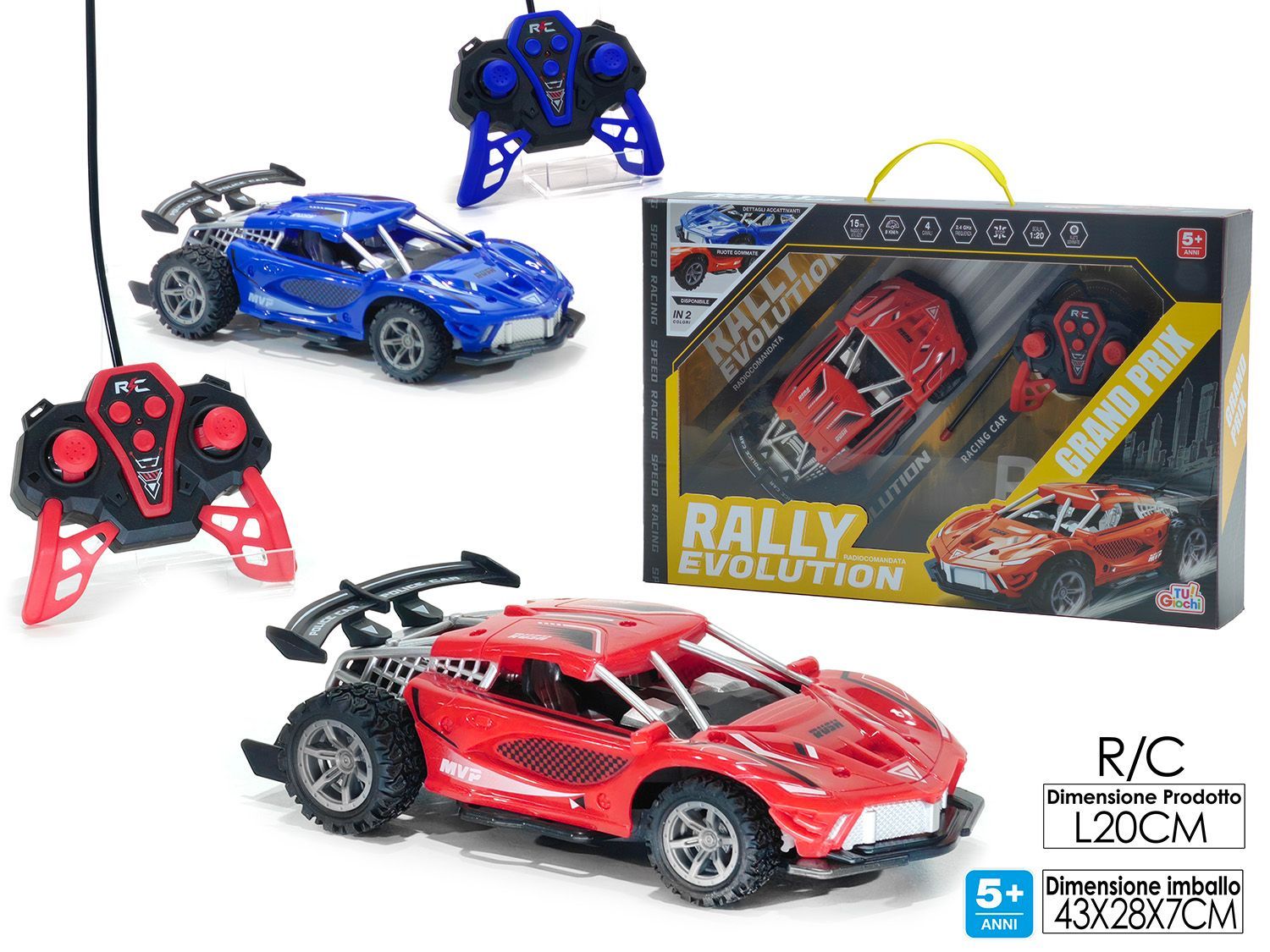 AUTO RADIO COMANDATA 27.145 MHz 4 FUNZIONI 2ASS