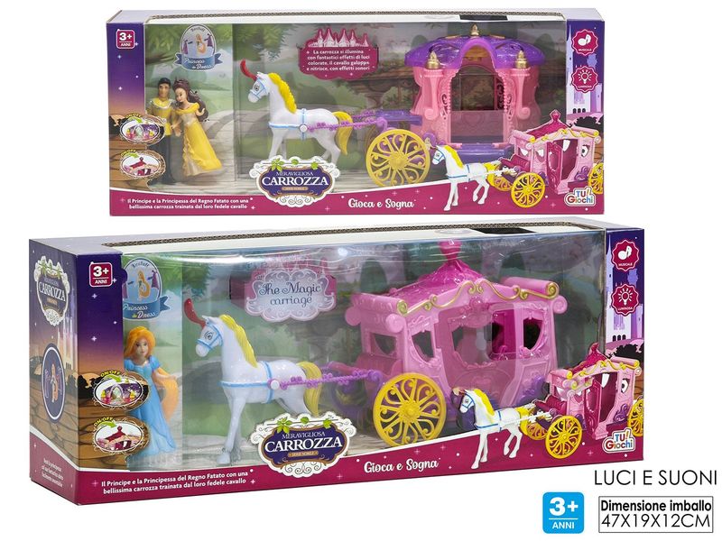 GIOCO MERAVIGLIOSA CARROZZA SERIE NOBILE 2ASS