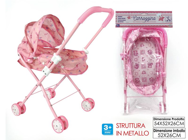 CARROZZINA RICHIUDIBILE ROSA 2ASS
