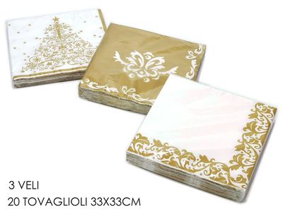 PACCO 20 TOVAGLIOLI NAT. 33CM 3V. 3ASS