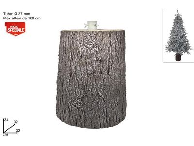 TRONCO PER ALBERO IN VETRORESINA DIA 32CM H34CM MA