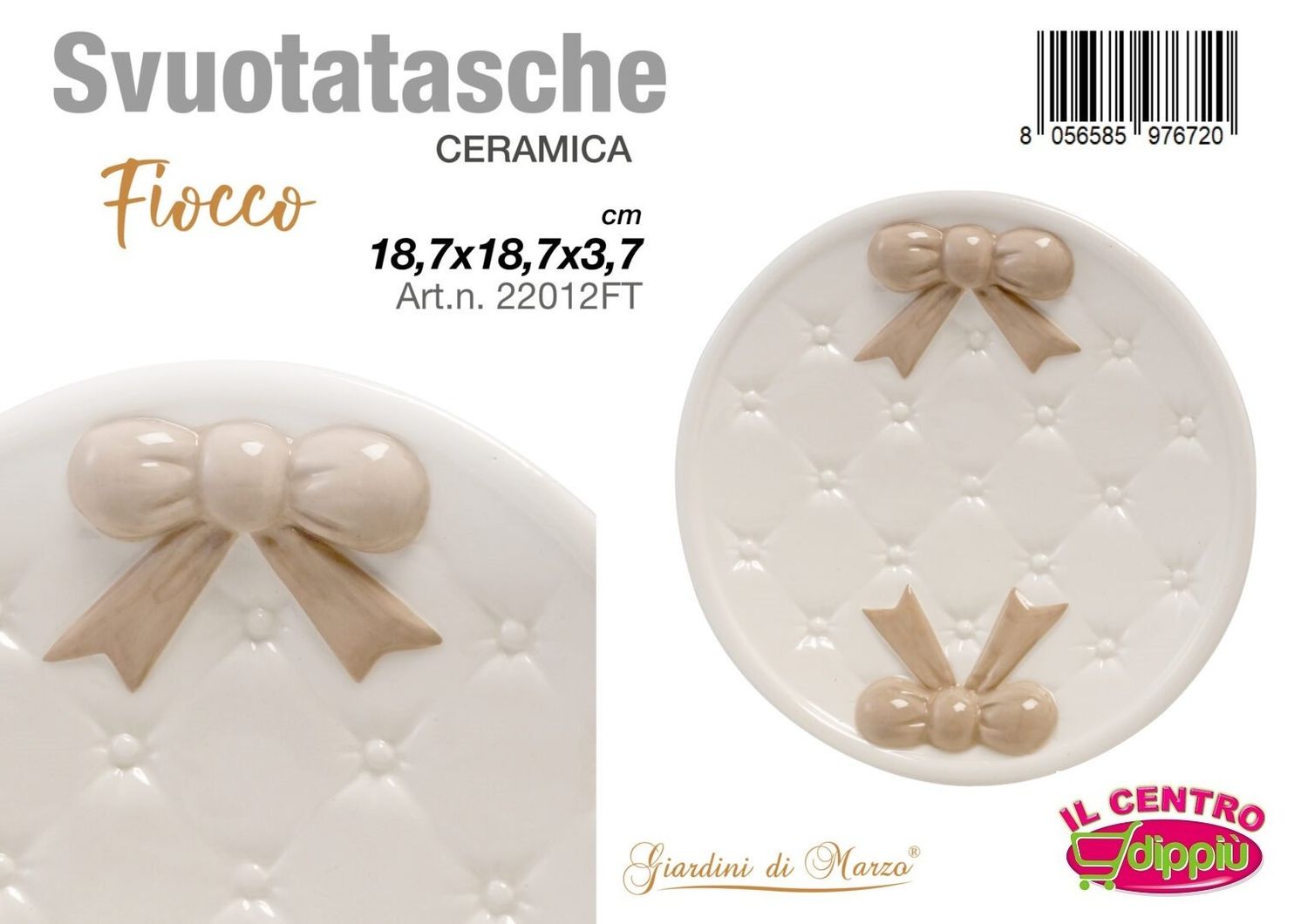 SVUOTATASCHE FIOCCO TORTORA