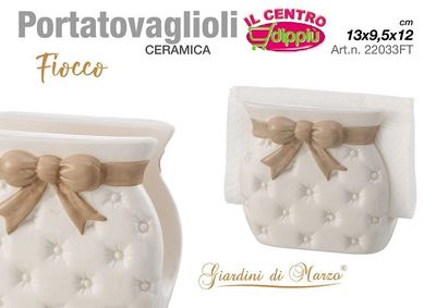 PORTATOVAGLIOLI FIOCCO TORTORA