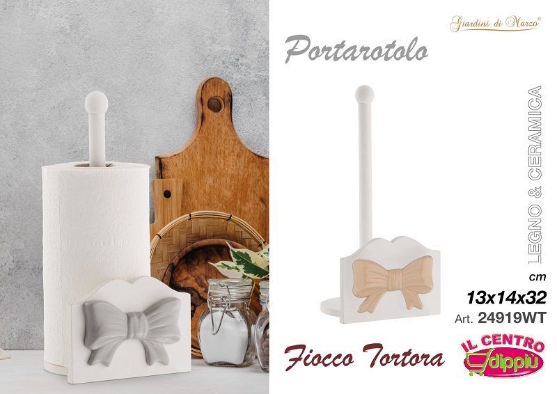 G.M PORTAROTOLO LEGNO FIOCCO TORTORA