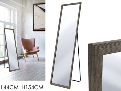 SPECCHIO DA TERRA CM. 44XH154 ROVERE GRIGIO