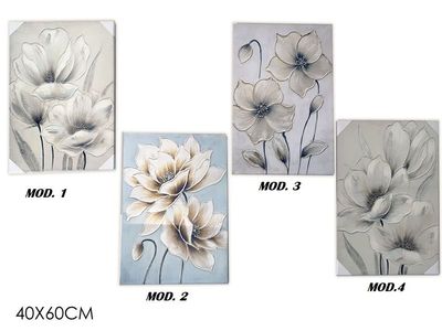 QUADRO 40X60CM FIORE 3ASS