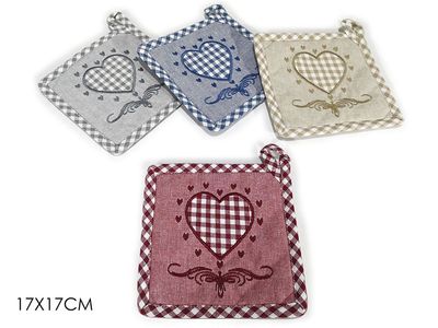 PRESINA C/RICAMO 17X17CM 4ASS