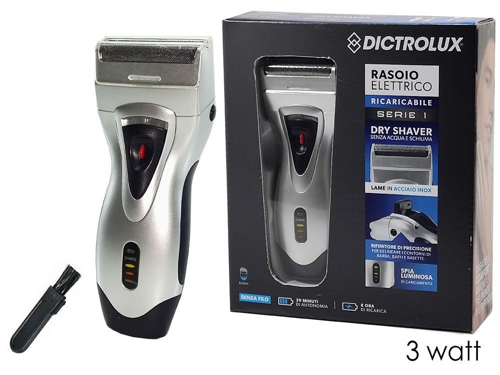 RASOIO ELETTRICO  2 TESTINE SILVER