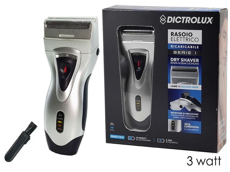 RASOIO ELETTRICO  2 TESTINE SILVER