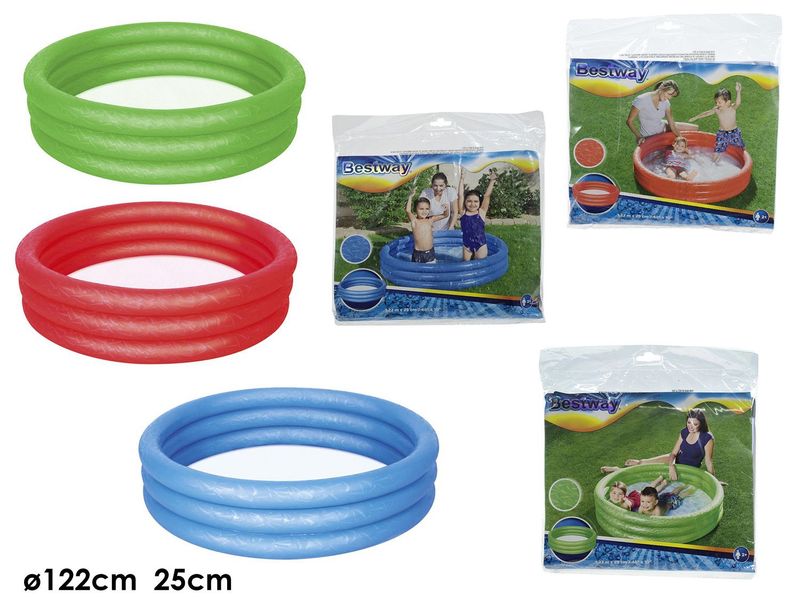 PISCINA 3 ANELLI CM 122X25 3ASS