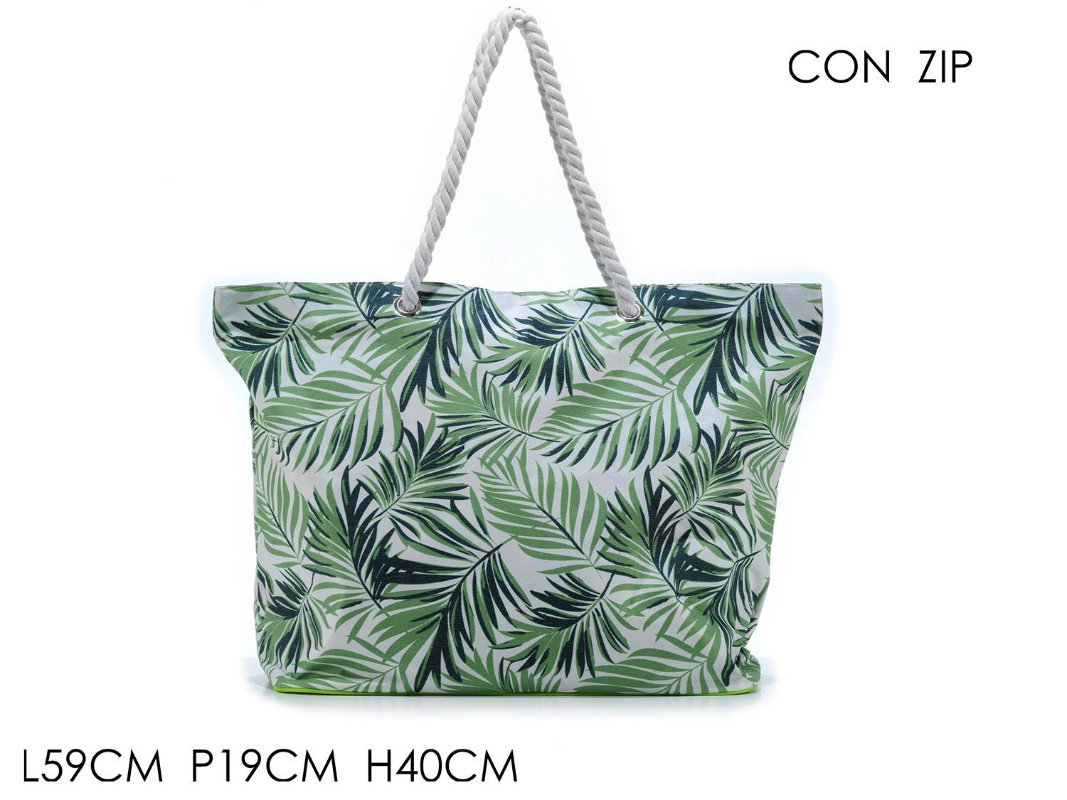 BORSA MARE "JUNGLE" C/ZIP