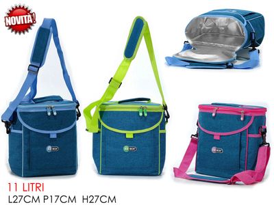 BORSA TERMICA 11LT 25X17X27CM JEANS 3ASS
