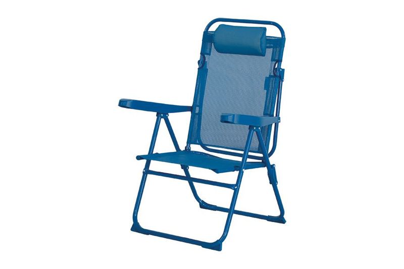 SEDIA RECLINABILE. ALL/TXT 61,5X57X96,5 BLU