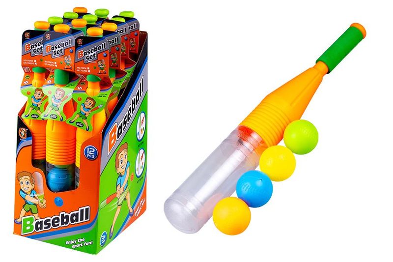 SET BASEBALL CON MAZZA + 4 PALLINE