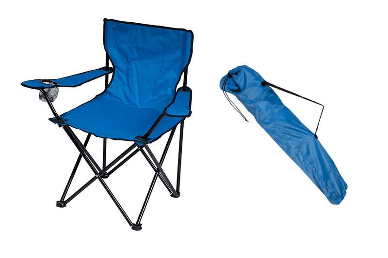 SEDIA PIEGHEVOLE DA CAMPEGGIO - BLU