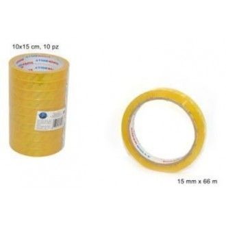 NASTRO ADESIVO TRASPARENTE conf. 10PZ