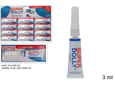 SUPER ASK  DOLLY - COLLA ISTANTANEA cartella da 12pz