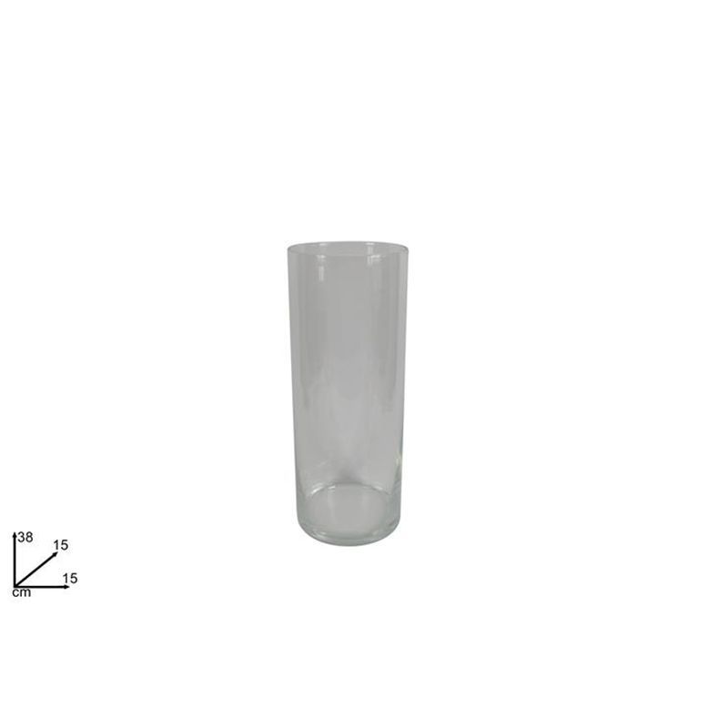 VASO VETRO CILINDRO - 38X15 CM VASO VETRO CILINDRO - 38X15 CM