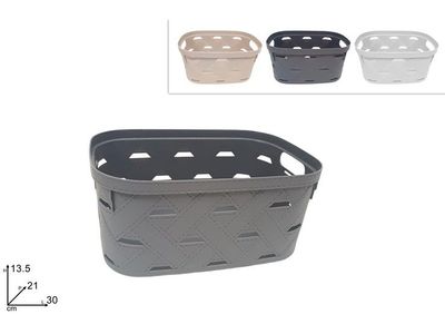 CESTINO RETTANGOLARE IN PLASTICA - 30x21x13,5 CM CESTINO RETTANGOLARE IN PLASTICA - 30x21x13,5 CM