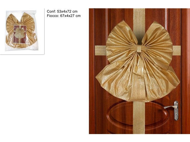 FIOCCO LAMINATO RIGATO ORO PER PORTA INGRESSO