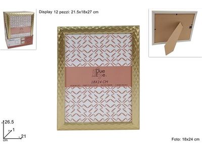 CORNICE ORO FANTASIA ROMBI - 18x24 CM CORNICE ORO FANTASIA ROMBI - 18x24 CM